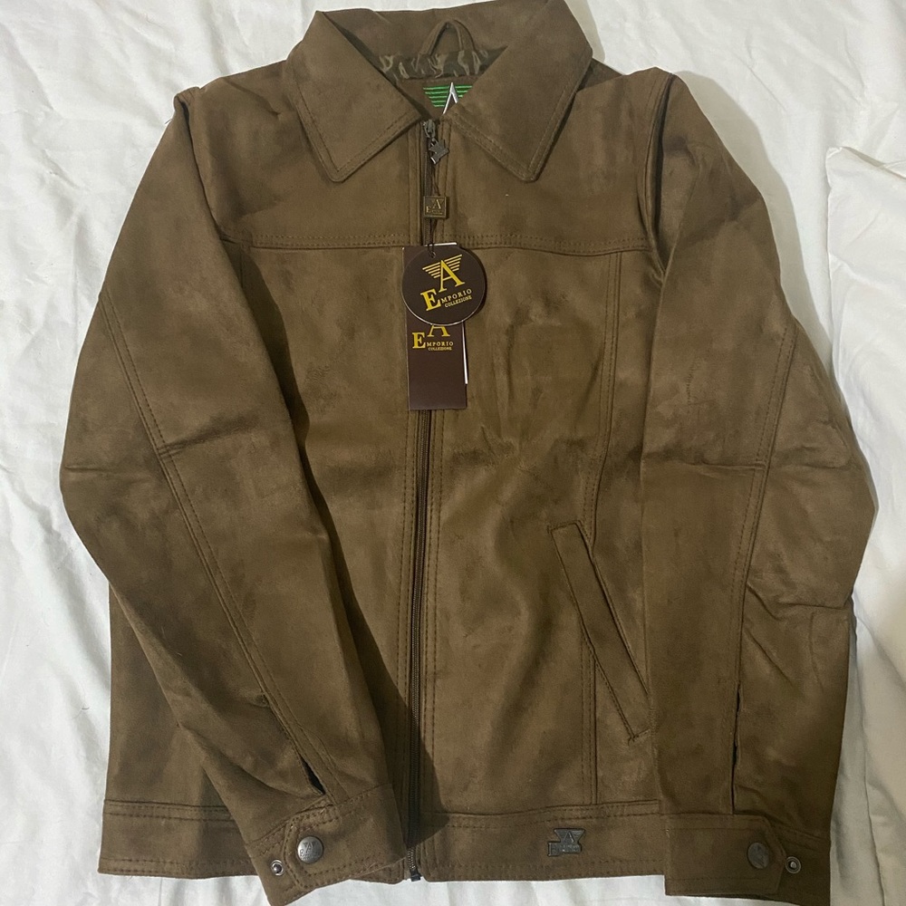 Suede brown jacket